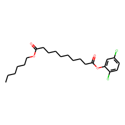 Sebacic acid, 2,5-dichlorophenyl hexyl ester