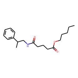 Glutaric acid, monoamide, N-(2-phenylpropyl)-, pentyl ester
