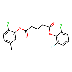 Glutaric acid, 2-chloro-6-fluorophenyl 2-chloro-5-methylphenyl ester