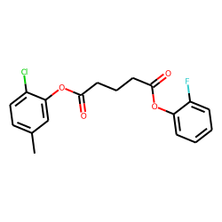 Glutaric acid, 2-fluorophenyl 2-chloro-5-methylphenyl ester