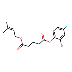Glutaric acid, 3-methylbut-2-en-1-yl 2-bromo-4-fluorophenyl ester