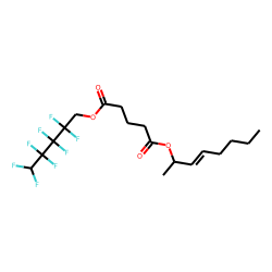 Glutaric acid, 2,2,3,3,4,4,5,5-octafluoropentyl oct-3-en-2-yl ester