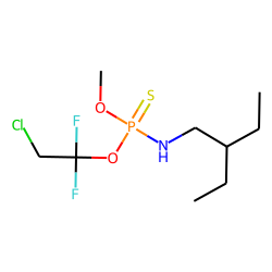 O-Methyl-O-(1,1-difluoro-2-chloroethyl)-N-(2-ethylbutyl)-phosphorothioamidate