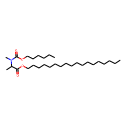 DL-Alanine, N-methyl-N-hexyloxycarbonyl-, octadecyl ester