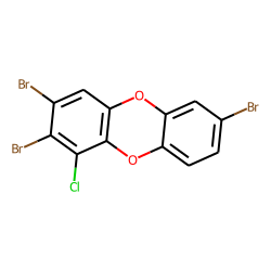 2,3,7-tribromo,1-chloro-dibenzo-dioxin