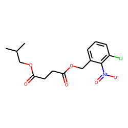 Succinic acid, 3-chloro-2-nitrobenzyl isobutyl ester