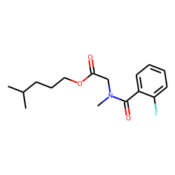 Sarcosine, N-(2-fluorobenzoyl)-, isohexyl ester