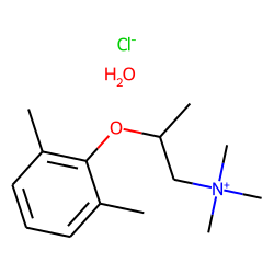 Ammonium chloride, trimethyl[2-(2',6'-xylyloxy)propyl]-, monohydrate