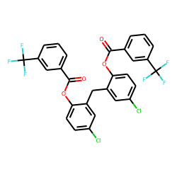 Dichlorophen, O,O'-di(3-trifluoromethylbenzoyl)-