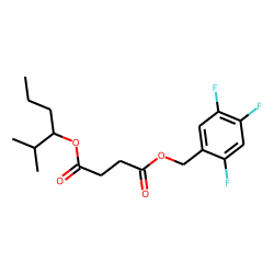 Succinic acid, 2-methylhex-3-yl 2,4,5-trifluorobenzyl ester
