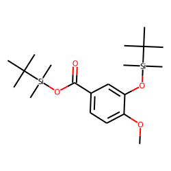 3-Hydroxy-4-methoxybenzoic acid, tert-butyldimethylsilyl ether, tert-butyldimethylsilyl ester
