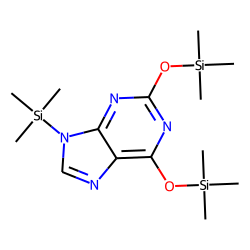 9H-Purine, 9-(trimethylsilyl)-2,6-bis[(trimethylsilyl)oxy]-