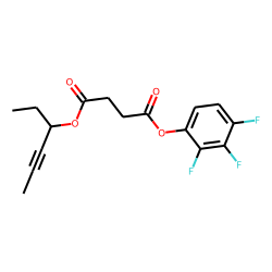 Succinic acid, hex-4-yn-3-yl 2,3,4-trifluorophenyl ester