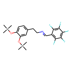 Benzeneethanamine, N-[(pentafluorophenyl)methylene]-3,4-bis[(trimethylsilyl)oxy]-