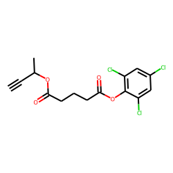 Glutaric acid, 2,4,6-trichlorophenyl but-3-yn-2-yl ester