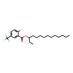 2-Fluoro-5-trifluoromethylbenzoic acid, 3-tetradecyl ester