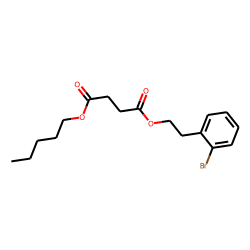 Succinic acid, 2-bromophenethyl pentyl ester
