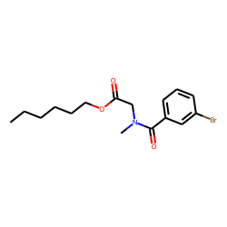 Sarcosine, N-(3-bromobenzoyl)-, hexyl ester