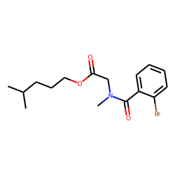 Sarcosine, N-(2-bromobenzoyl)-, isohexyl ester