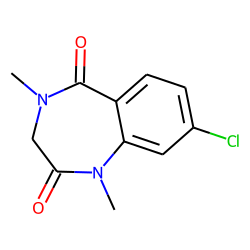 3H-1,4-benzodiazepine-2,5-dione, 8-chloro-1,2,4,5-tetrahydro-1,4-dimethyl-