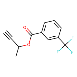 3-Trifluoromethylbenzoic acid, but-3-yn-2-yl ester