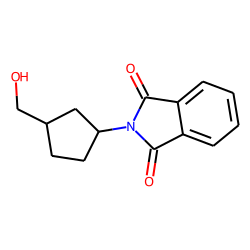 Phthalimide, n-[3-(hydroxymethyl)cyclopentyl]-, cis-
