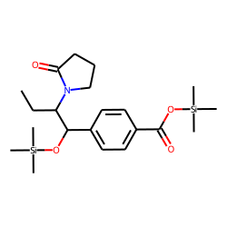 Pyrrolidin-2-one, 1-[1-(4-trimethylsilyloxycarbonylphenyl)butan-1-ol-2-yl]-, trimethylsilyl ether