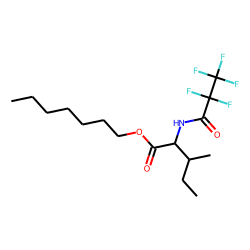 l-Isoleucine, n-pentafluoropropionyl-, heptyl ester