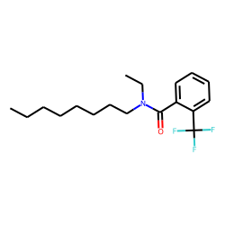 Benzamide, 2-trifluoromethyl-N-ethyl-N-octyl-