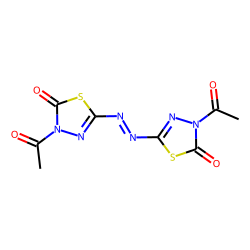 4,4'-Diacetyl-[2,2'-azo-1,3,4-thiadiazol-5-one]