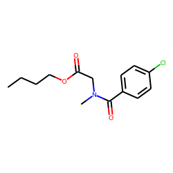 Sarcosine, N-(4-chlorobenzoyl)-, butyl ester