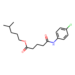 Glutaric acid, monoamide, N-(4-chlorophenyl)-, isohexyl ester