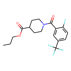 Isonipecotic acid, N-(2-fluoro-5-trifluoromethylbenzoyl)-, propyl ester
