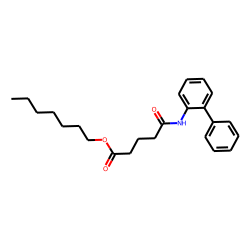 Glutaric acid, monoamide, N-(2-biphenyl)-, heptyl ester