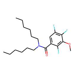 2,4,5-Trifluoro-3-methoxybenzamide, N,N-dihexyl-