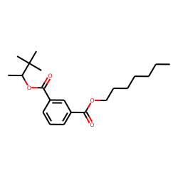 Isophthalic acid, 3,3-dimethylbut-2-yl heptyl ester