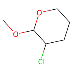 2H-Pyran, tetrahydro, 3-chloro-2-methoxy, # 1
