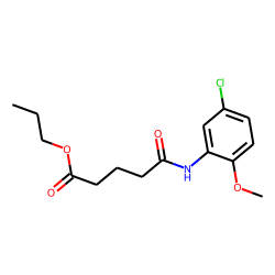 Glutaric acid, monoamide, N-(5-chloro-2-methoxyphenyl)-, propyl ester