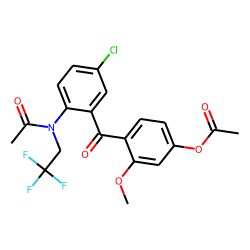 Halazepam M (hydroxymethoxy-), hydrolysis, acetylated