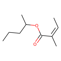 Pentan-2-yl (E)-2-methylbut-2-enoate