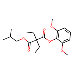 Diethylmalonic acid, 2,6-dimethoxyphenyl isobutyl ester