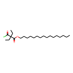Diethylmalonic acid, monochloride, hexadecyl ester