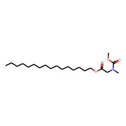 Glycine, N-methyl-N-methoxycarbonyl-, hexadecyl ester