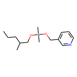 2-Methyl-1-pentanol, picolinyloxydimethylsilyl ether