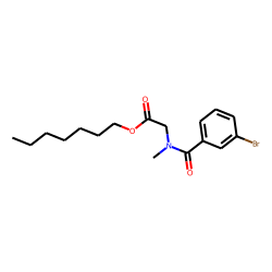 Sarcosine, N-(3-bromobenzoyl)-, heptyl ester