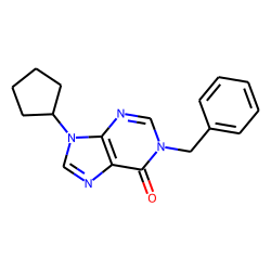 Hypoxanthine, 1-benzyl-9-cyclopentyl-