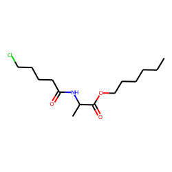 D-Alanine, N-(5-chlorovaleryl)-, hexyl ester