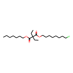 Diethylmalonic acid, 8-chlorooctyl heptyl ester
