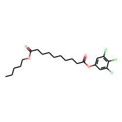 Sebacic acid, pentyl 3,4,5-trichlorophenyl ester