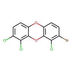 2-bromo,1,8,9-trichloro-dibenzo-dioxin